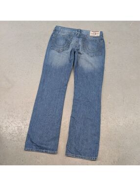 Y2K True Religion Straight Cut Faded Blue Denim Jeans